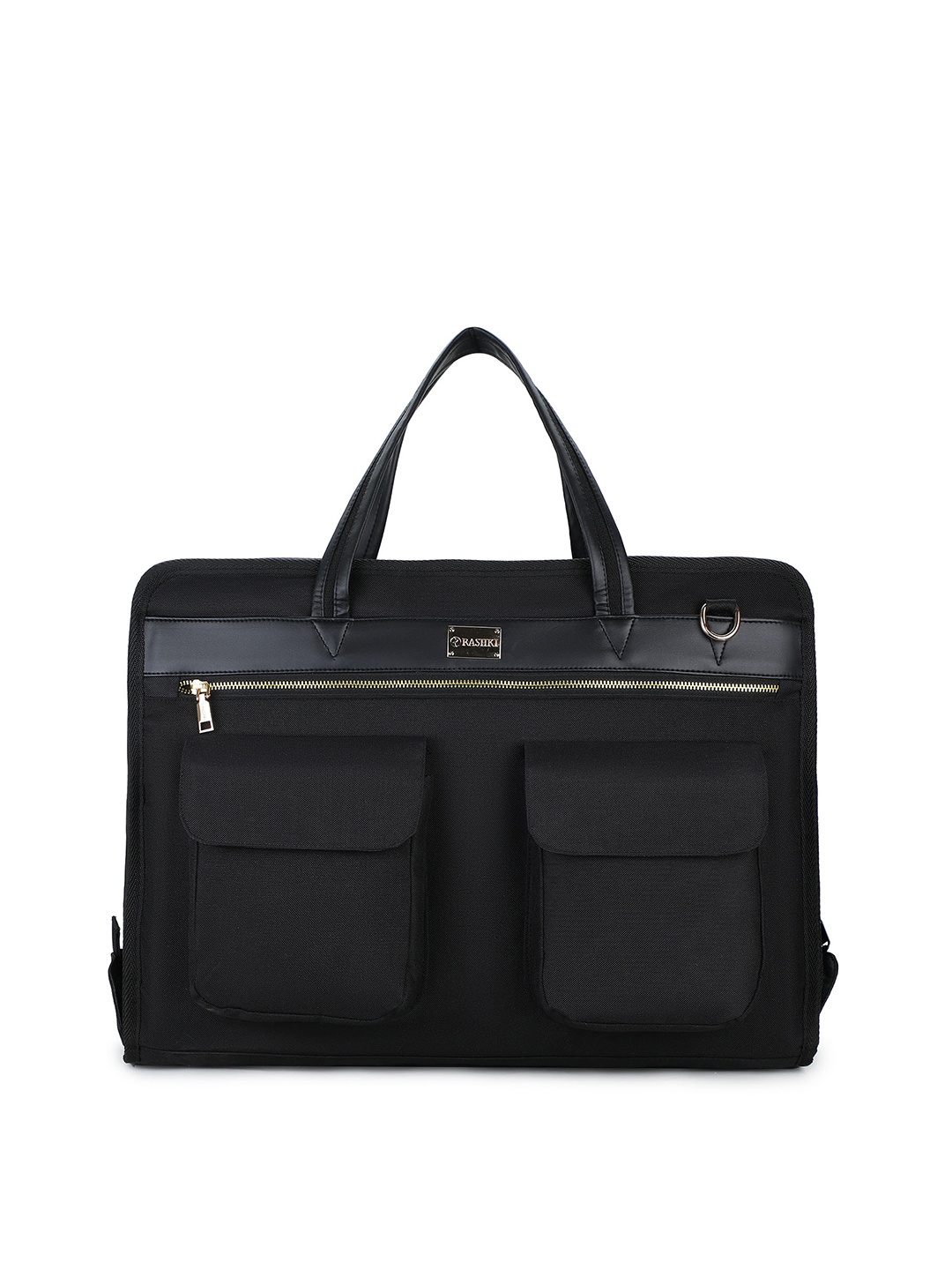 

RASHKI Unisex Non-Padded Laptop Bag, Black