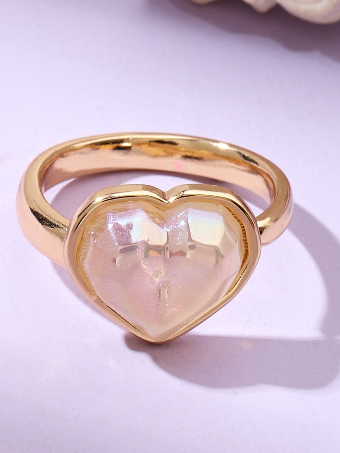 

SALTY Artificial Stones Finger Ring, Gold