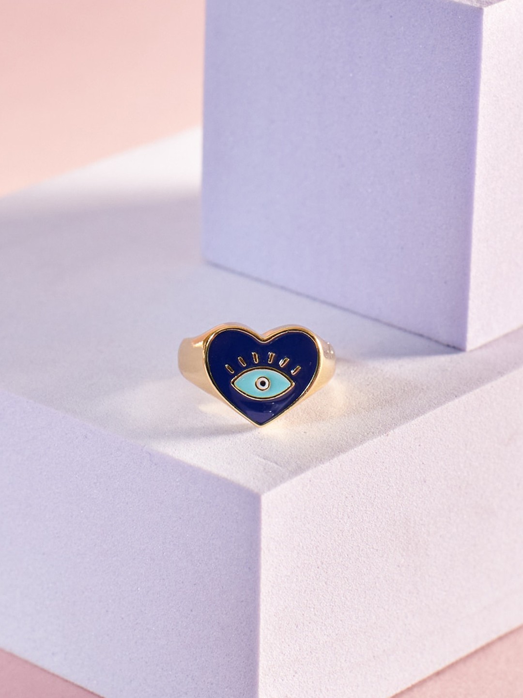 

SALTY Artificial Stones Finger Ring, Gold