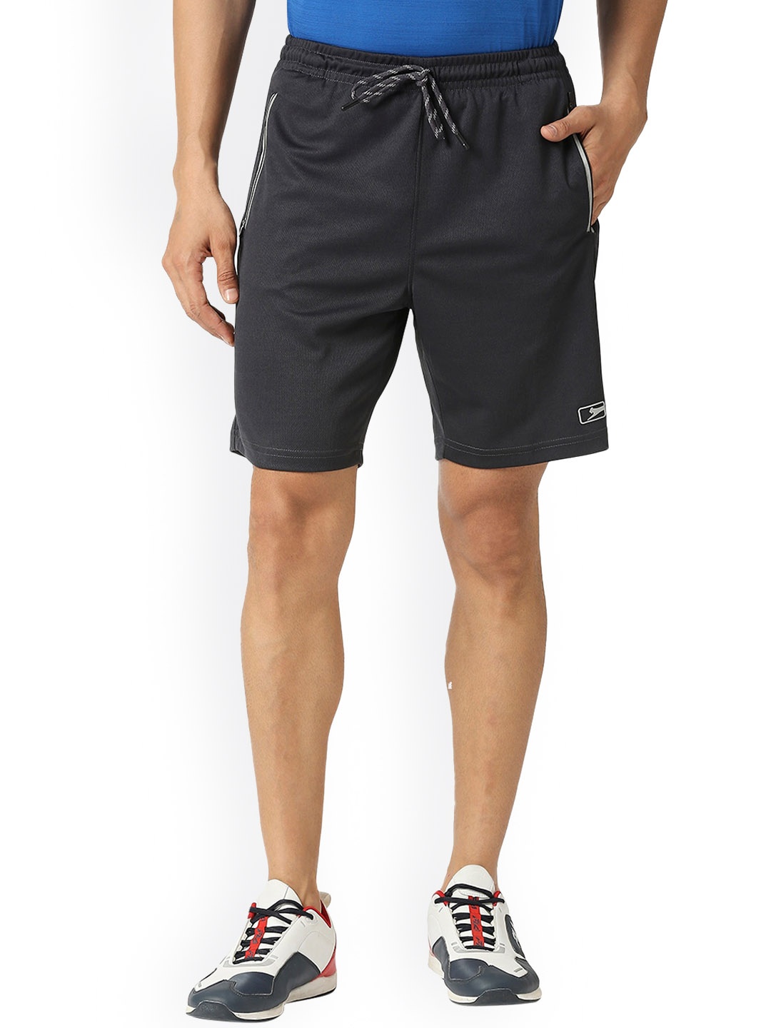 

Black Panther Men Mid-Rise Sports Shorts, Charcoal