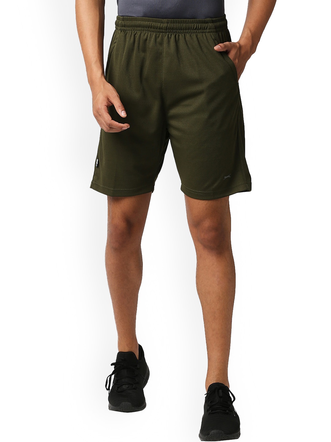 

Black Panther Men Mid-Rise Sports Shorts, Olive
