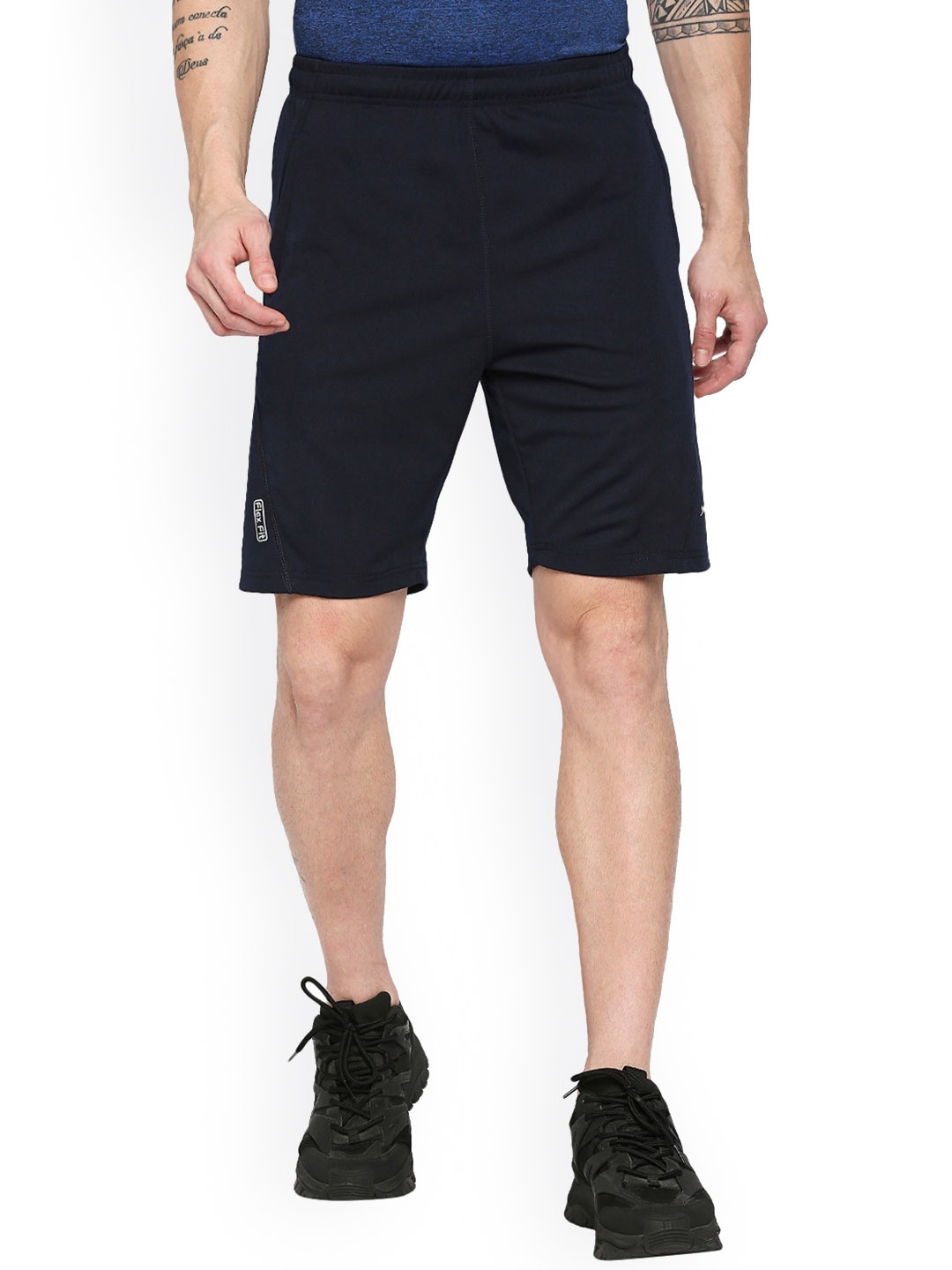 

Black Panther Men Mid-Rise Sports Shorts, Navy blue