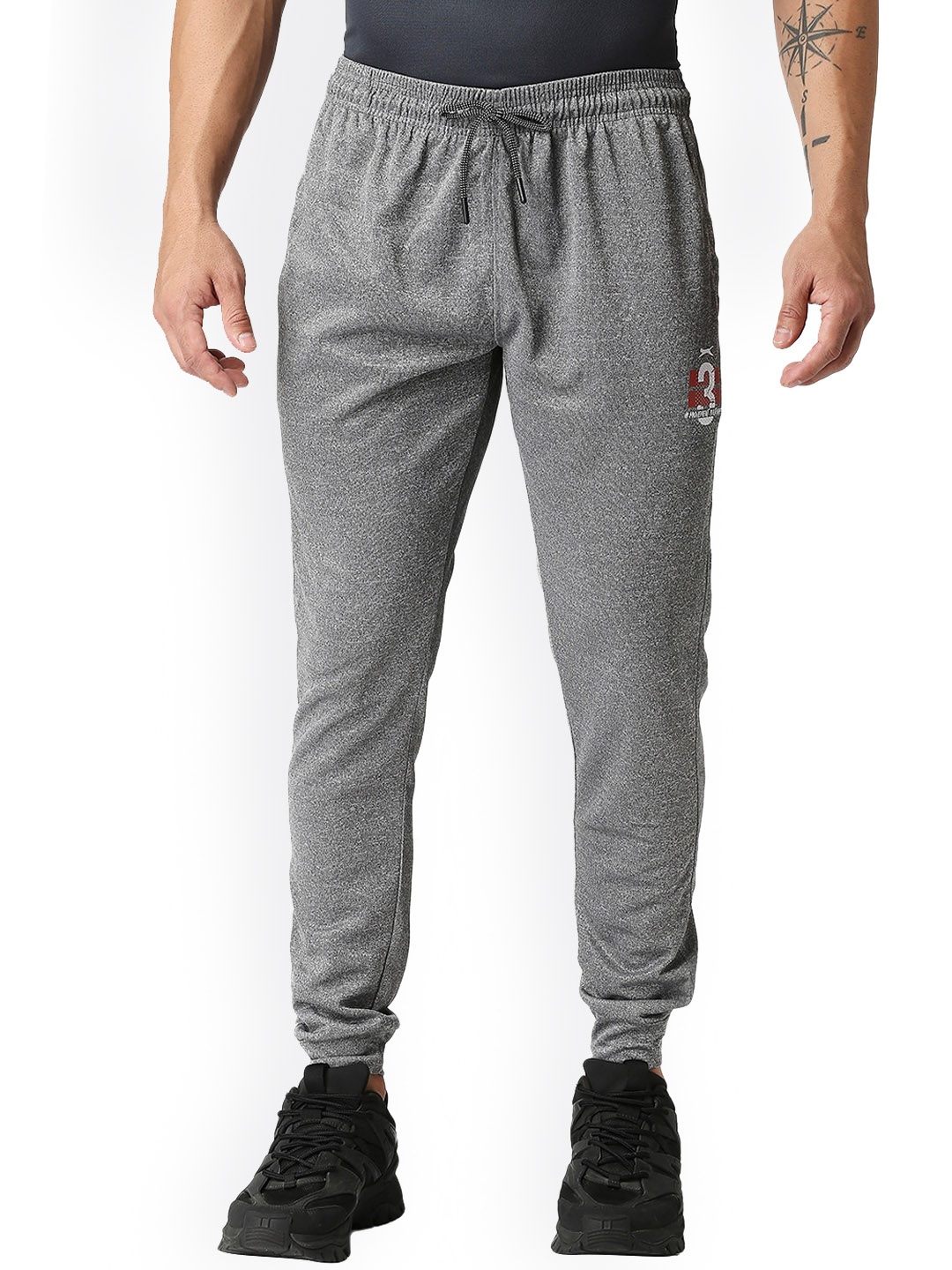 

Black Panther Men Mid-Rise Sports Jogger, Grey