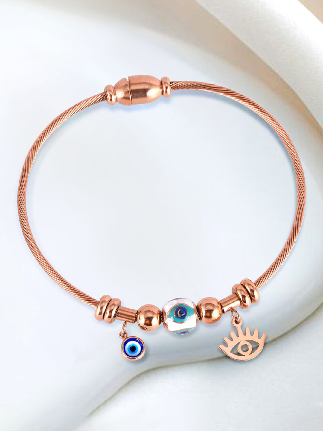 

MEENAZ Rose Gold-Plated Anti Tarnish Kada Bracelet