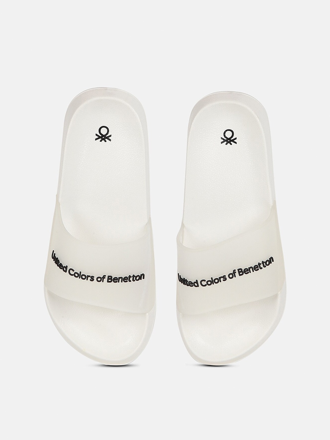 

United Colors of Benetton Women Sliders, White