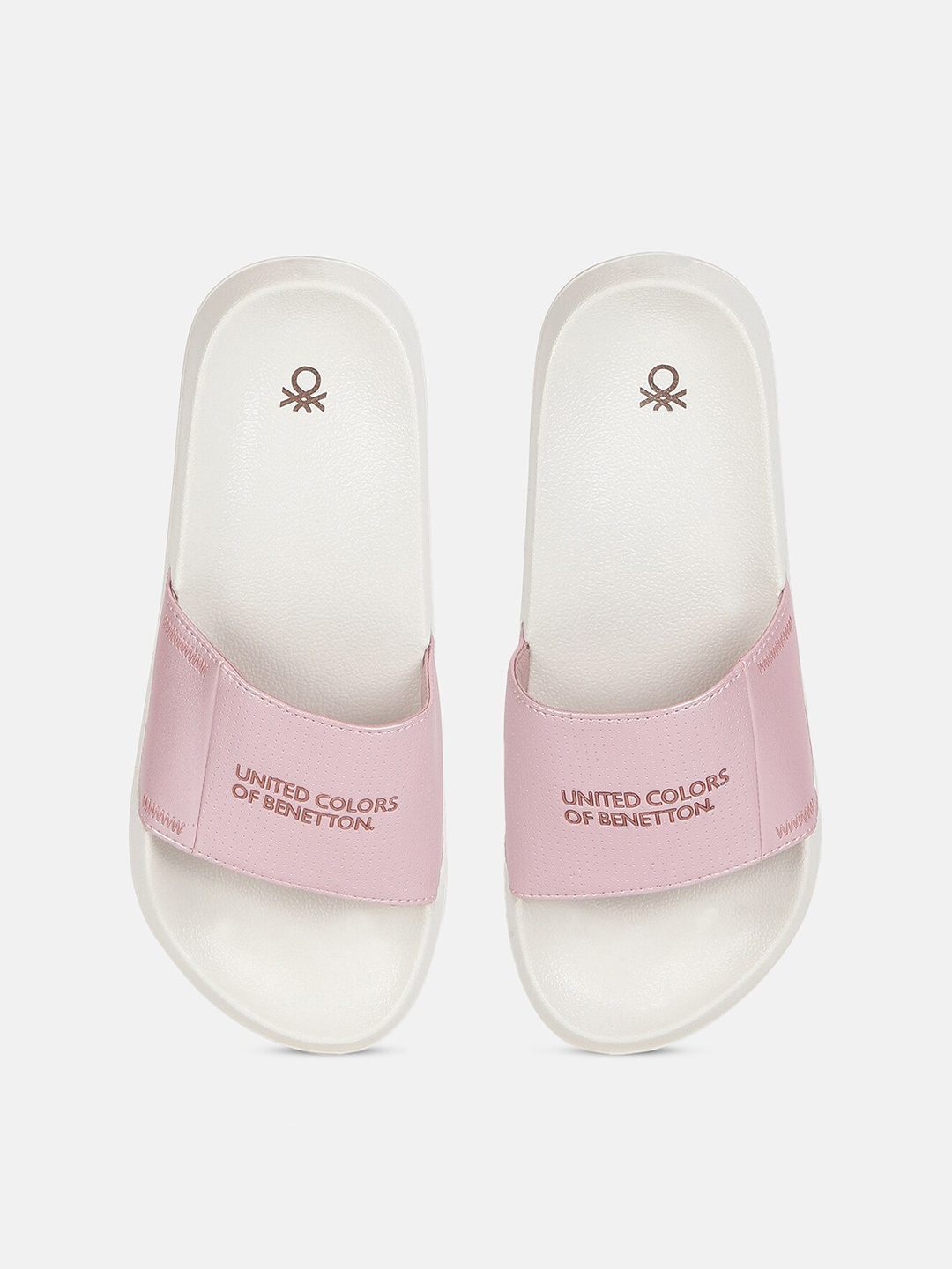 

United Colors of Benetton Women Sliders, White