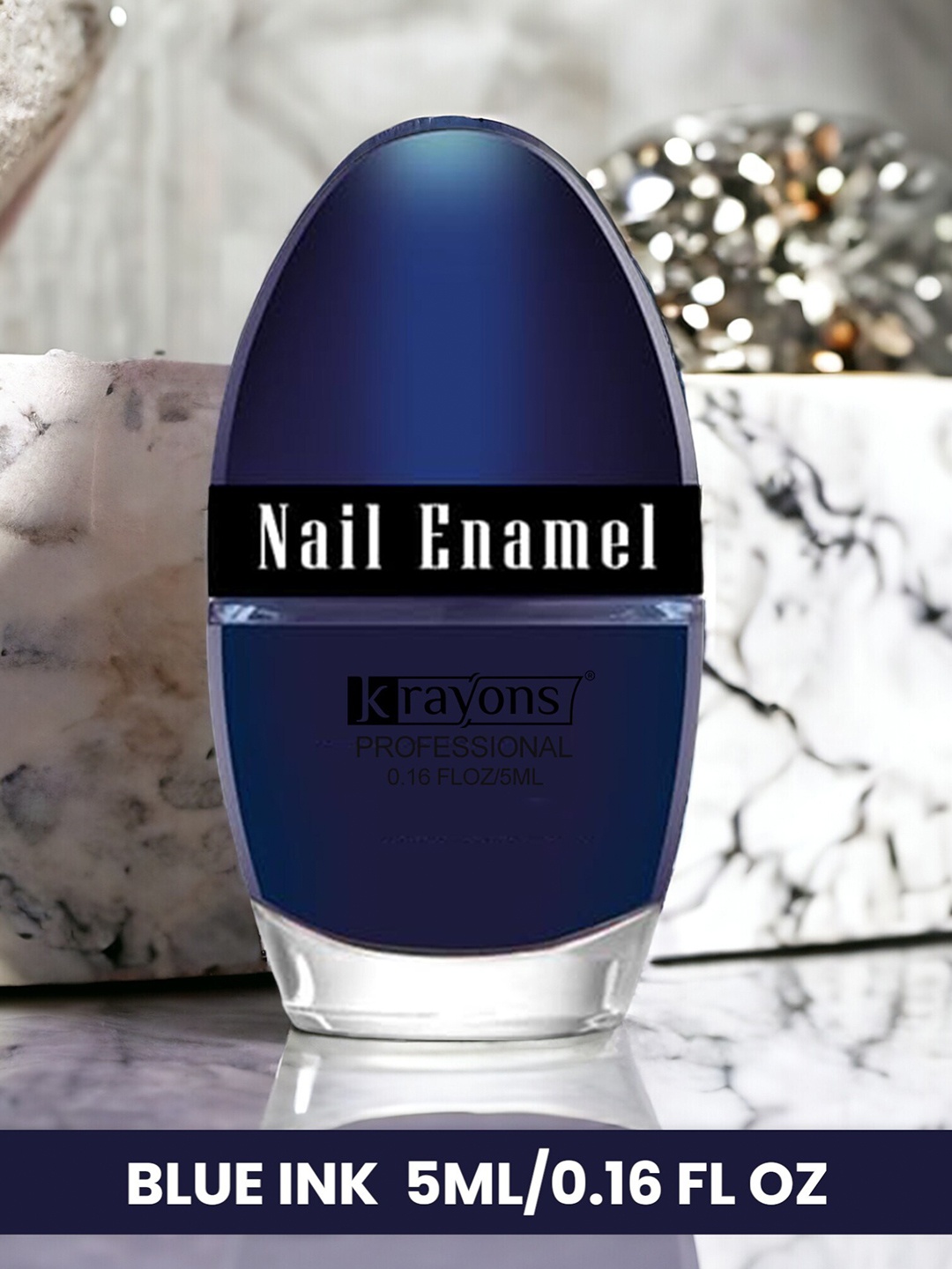 

krayons Professional Set Of 4 High Shine Glossy Nail Paint - 5ml each, Blue