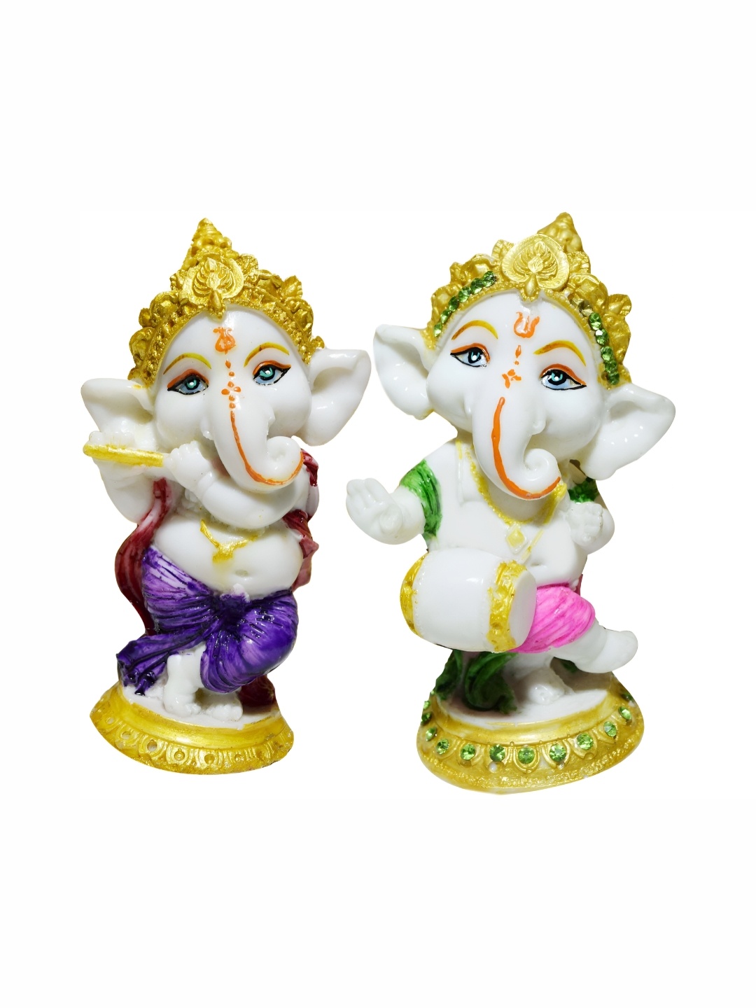 

GW CREATIONS White 2 Pieces Religious Idol Showpiece