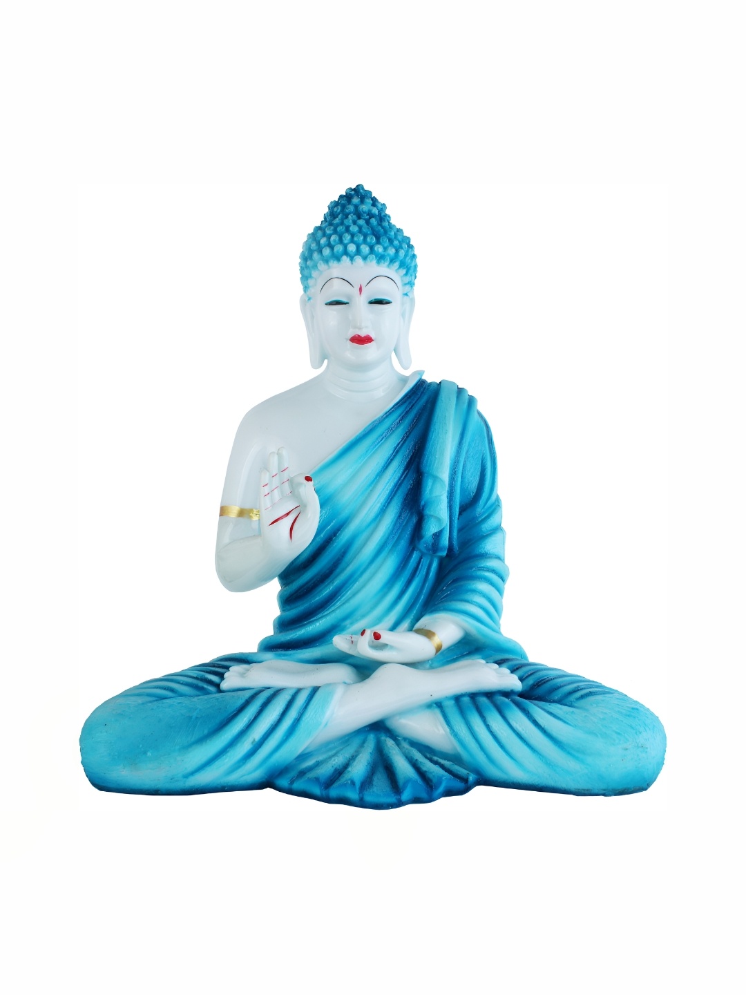 

GW CREATIONS White & Blue Buddha Idol Showpiece