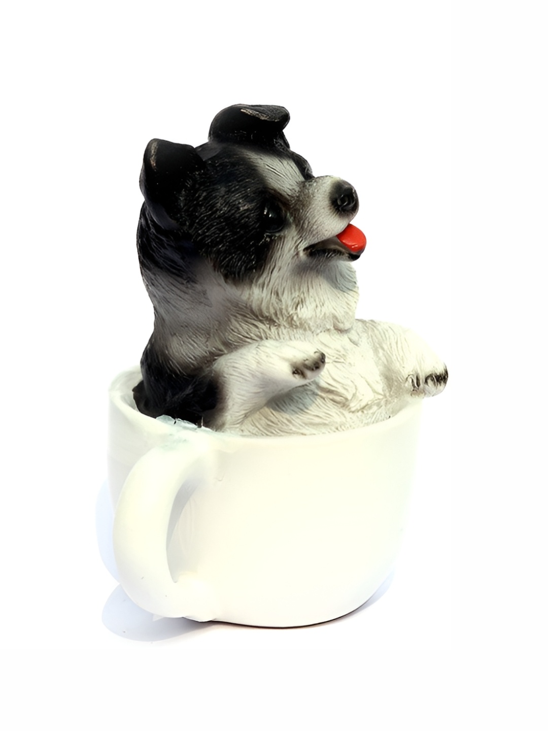 

GW CREATIONS White & Black Animal Figurine Showpiece