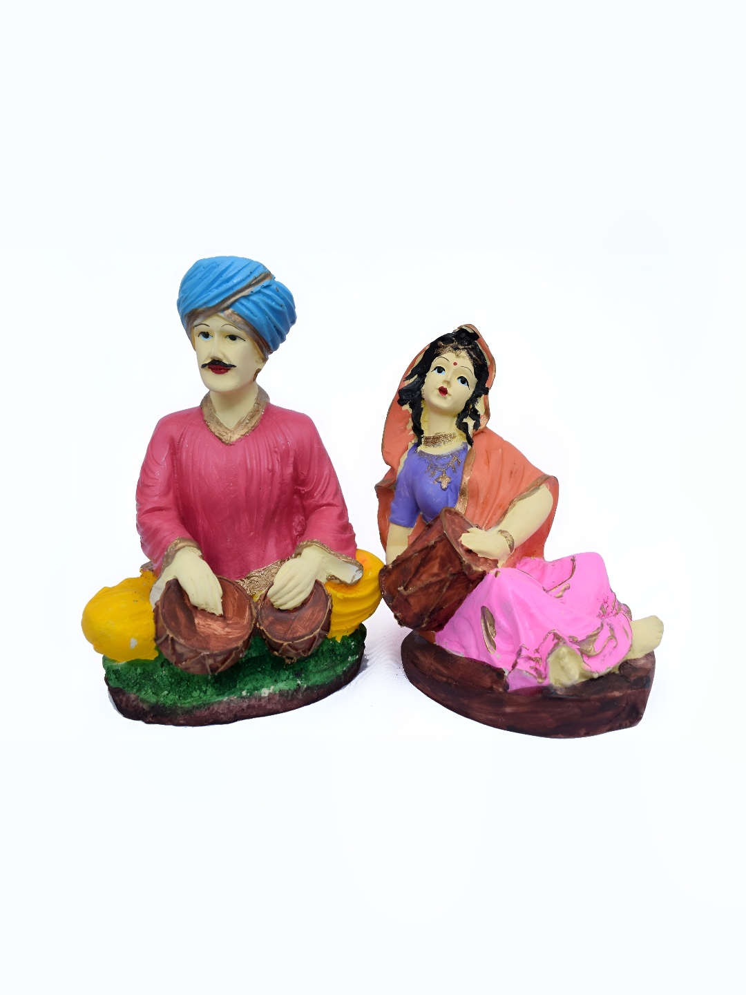 

GW CREATIONS Pink & Beige Figurine Showpiece