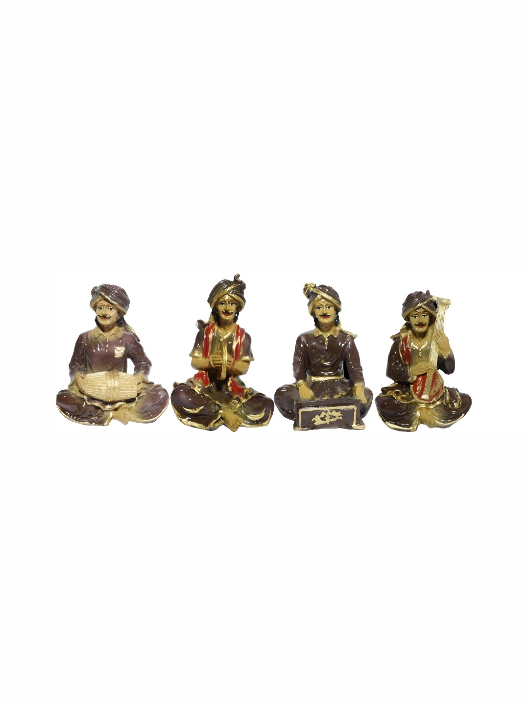 

GW CREATIONS Brown 4 Pieces Religious Figurine Showpieces