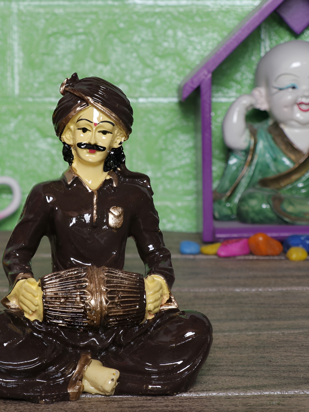 

GW CREATIONS Brown Fengshui Figurine Showpiece