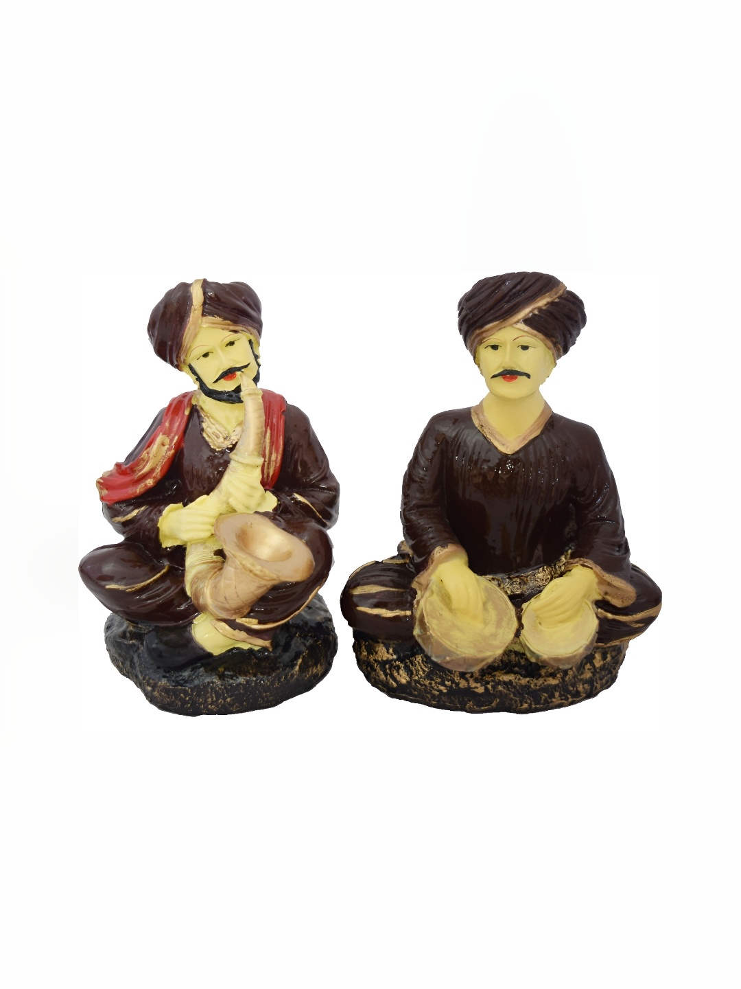 

GW CREATIONS Brown 2 Pieces Figurine Showpiece