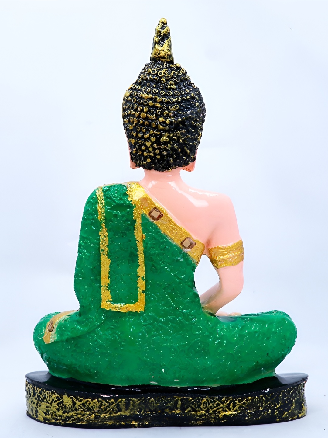 

GW CREATIONS Green Buddha Idol Showpiece