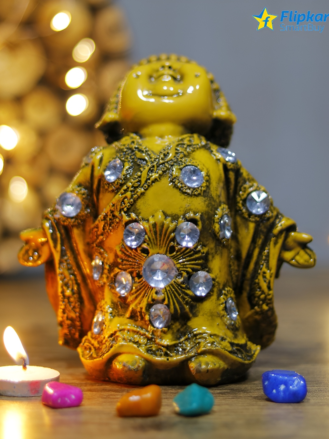 

GW CREATIONS Yellow Figurine Showpiece