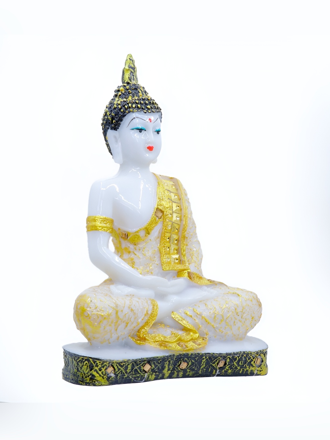 

GW CREATIONS Yellow & White Idol Showpiece