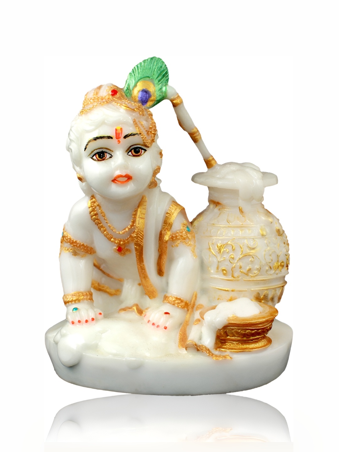 

GW CREATIONS White Tiny Religious Figurine Showpiece
