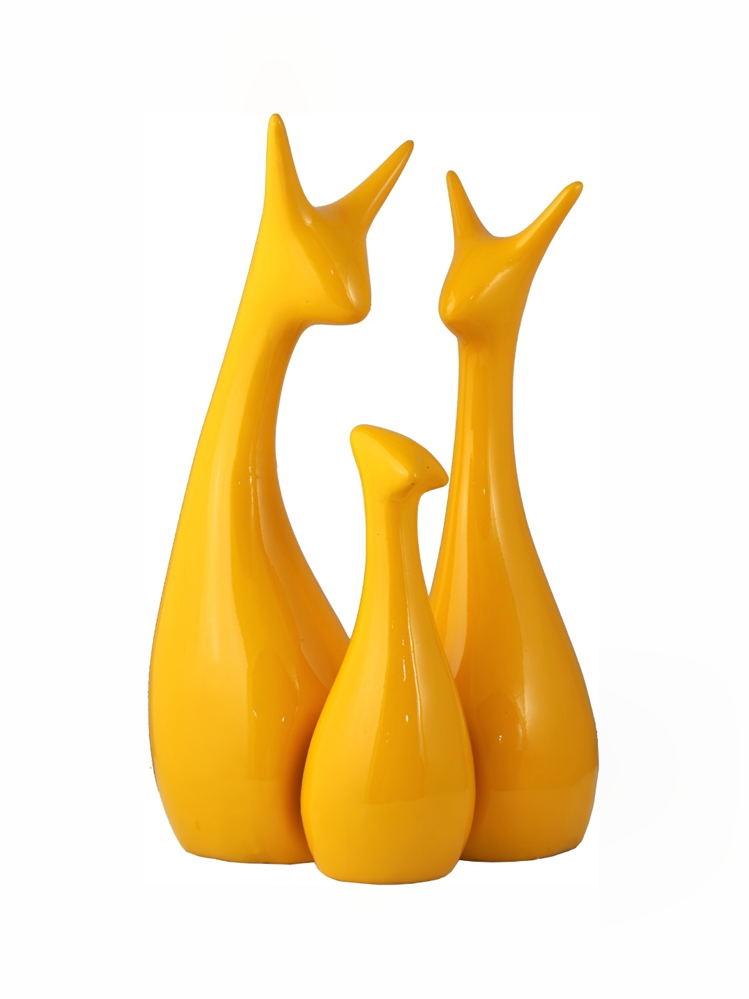 

GW CREATIONS Yellow Polyresin Figurine Showpiece, Multi