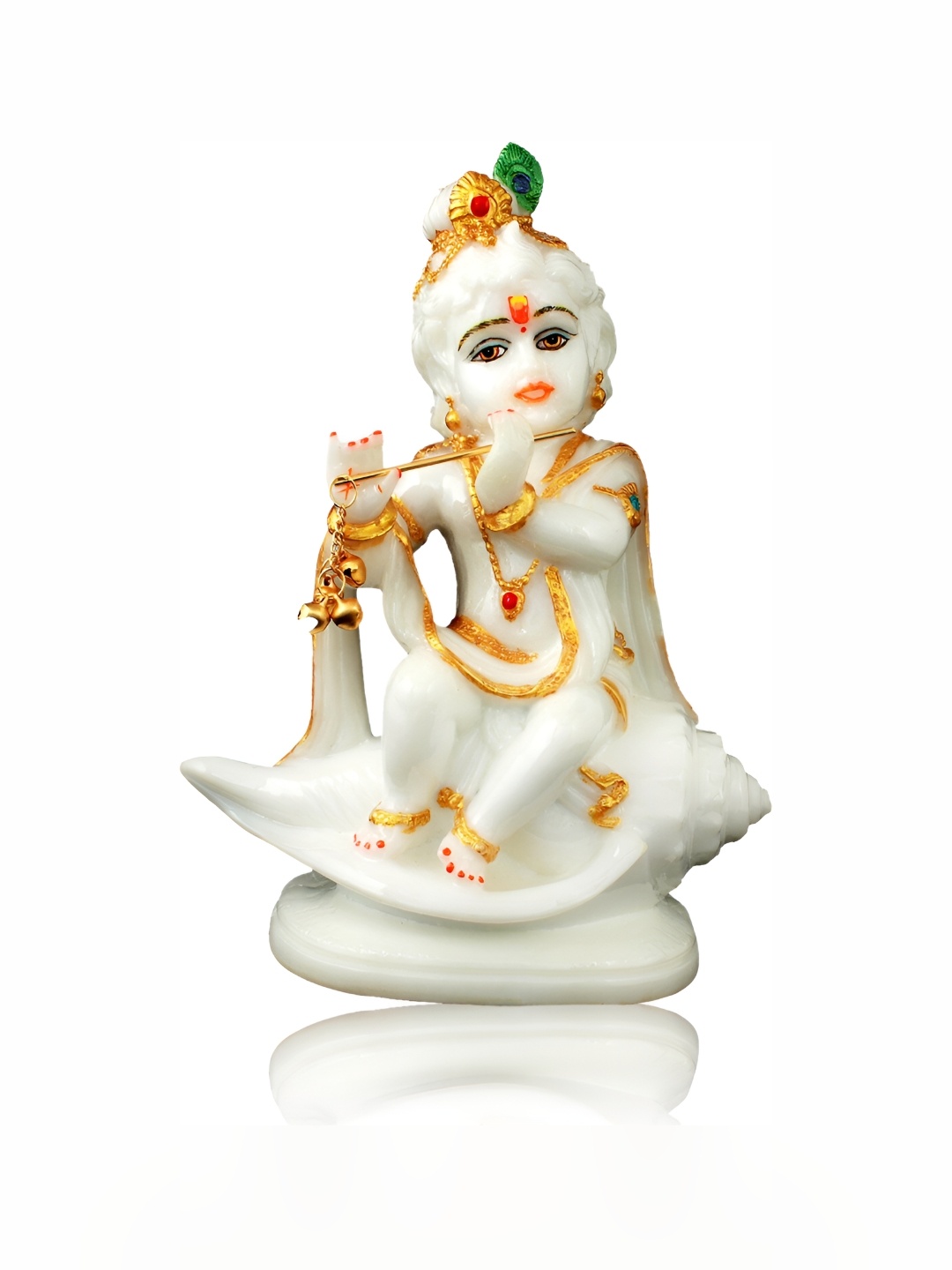 

GW CREATIONS White & Gold toned Religious Idol Showpiece