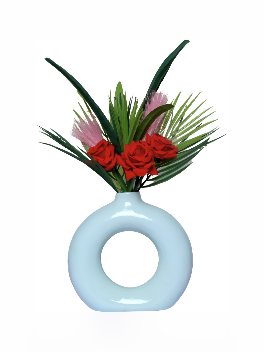 

GW CREATIONS Blue Round Shaped Figurine Showpiece