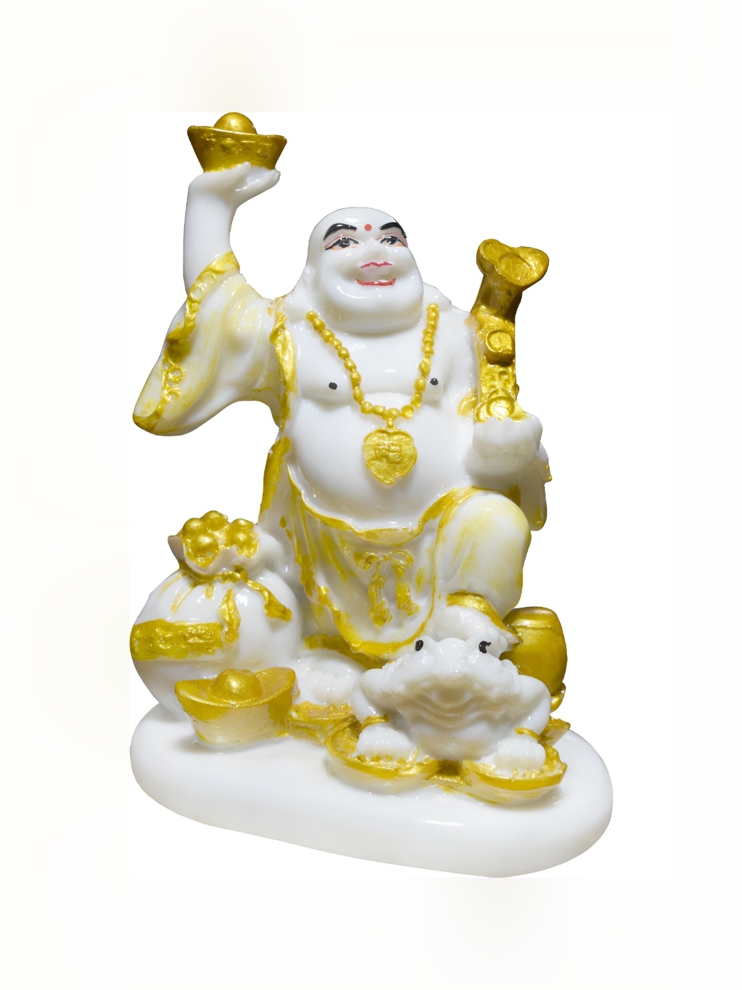 

GW CREATIONS White & Gold Toned Fengshui Figurine Showpiece