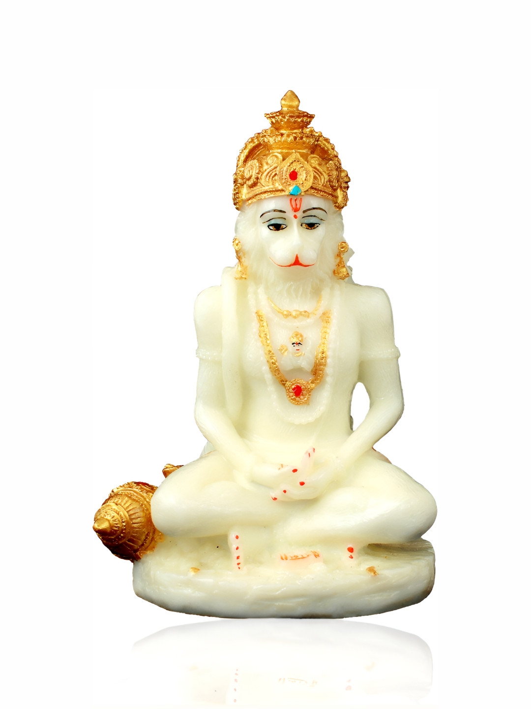 

GW CREATIONS White Religious Marble Figurine Showpiece