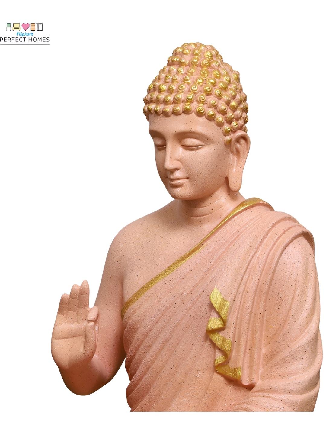 

GW CREATIONS Cream-Coloured Medium Buddha Figurine Showpieces