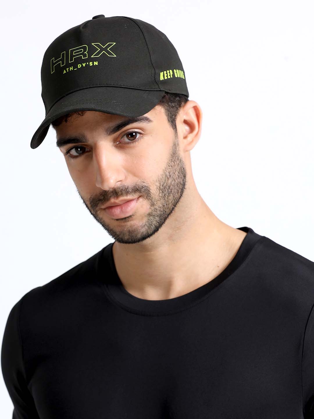 

HRX by Hrithik Roshan Unisex Embroidered Cotton Baseball Cap, Green