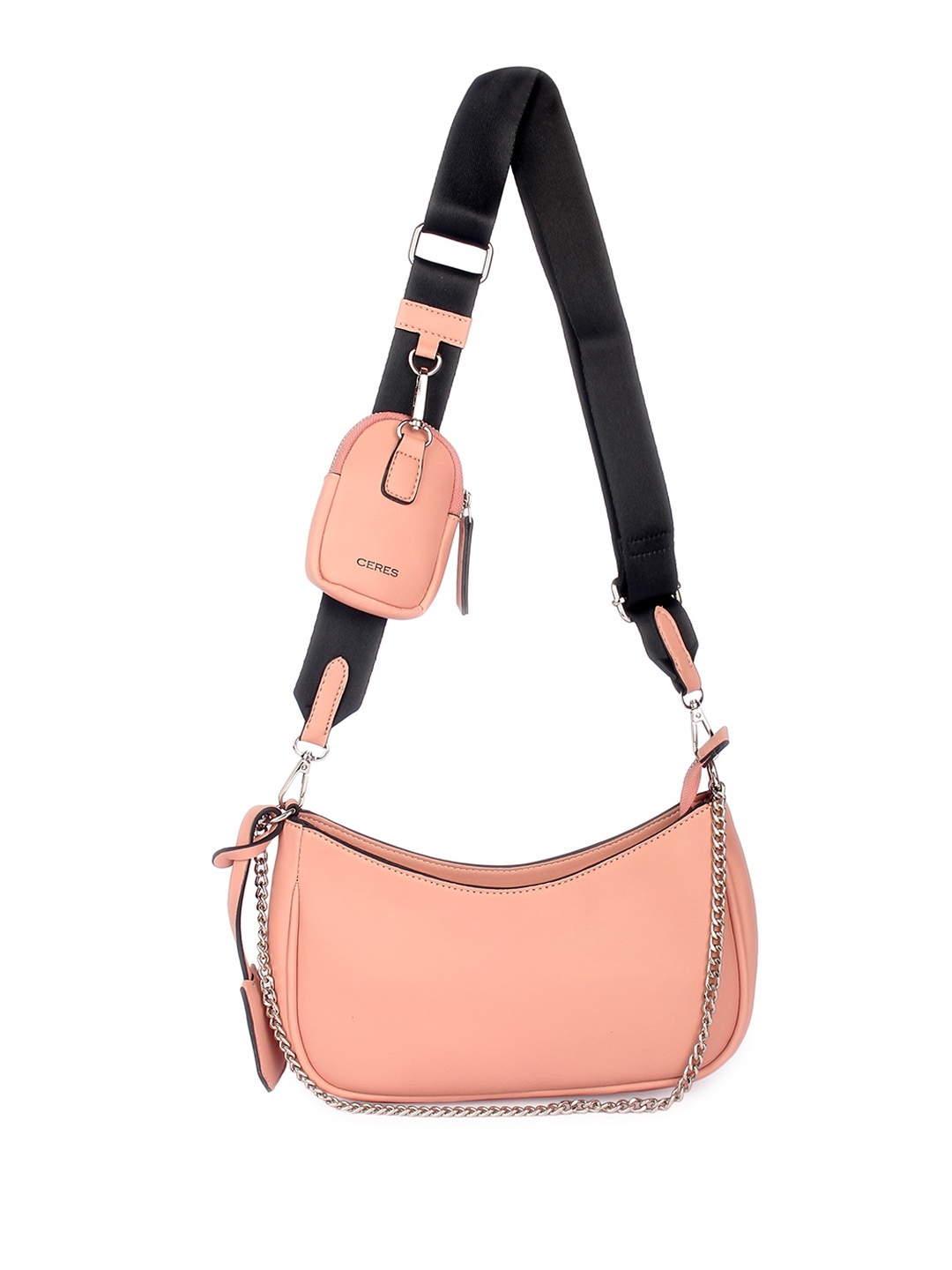 

CERES Women Leather Sling Bag, Pink