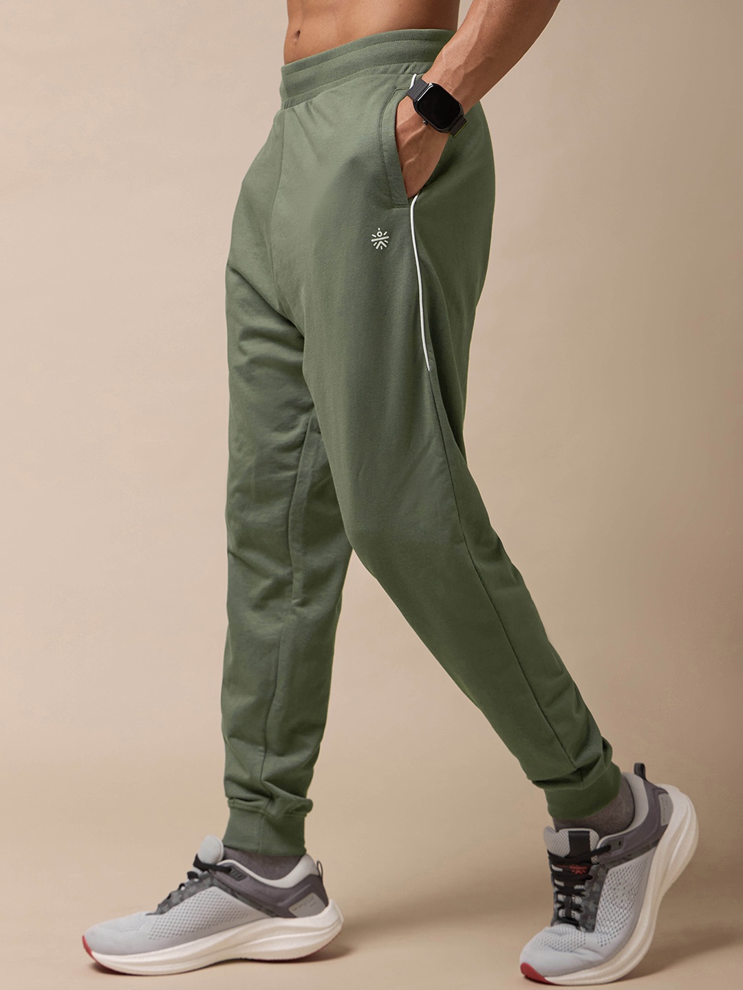

CULT Men Mid-Rise Sports Jogger, Olive