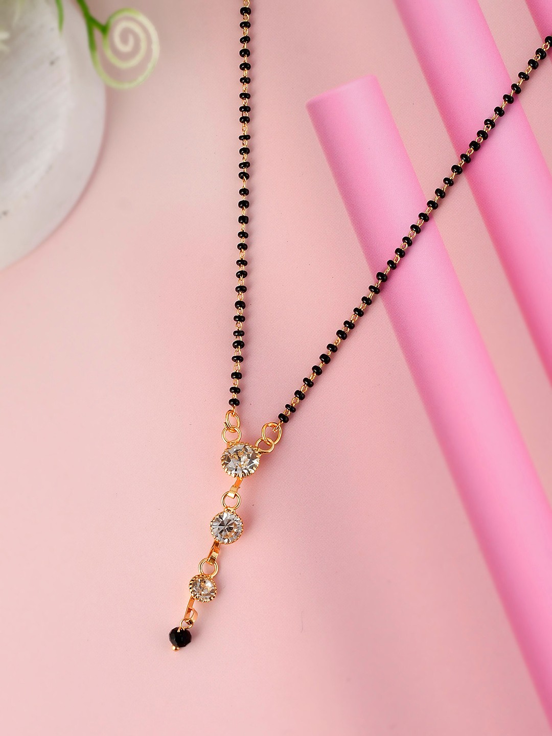 

Silvermerc Designs Gold-Plated Mangalsutra