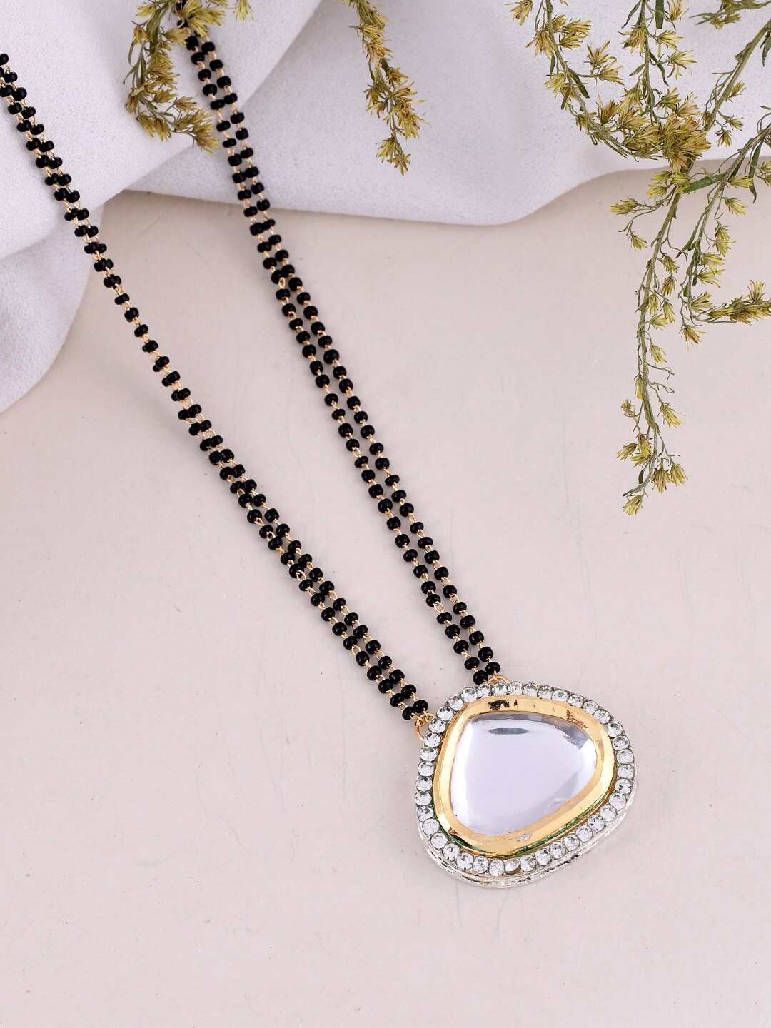 

Silvermerc Designs Gold-Plated Mangalsutra