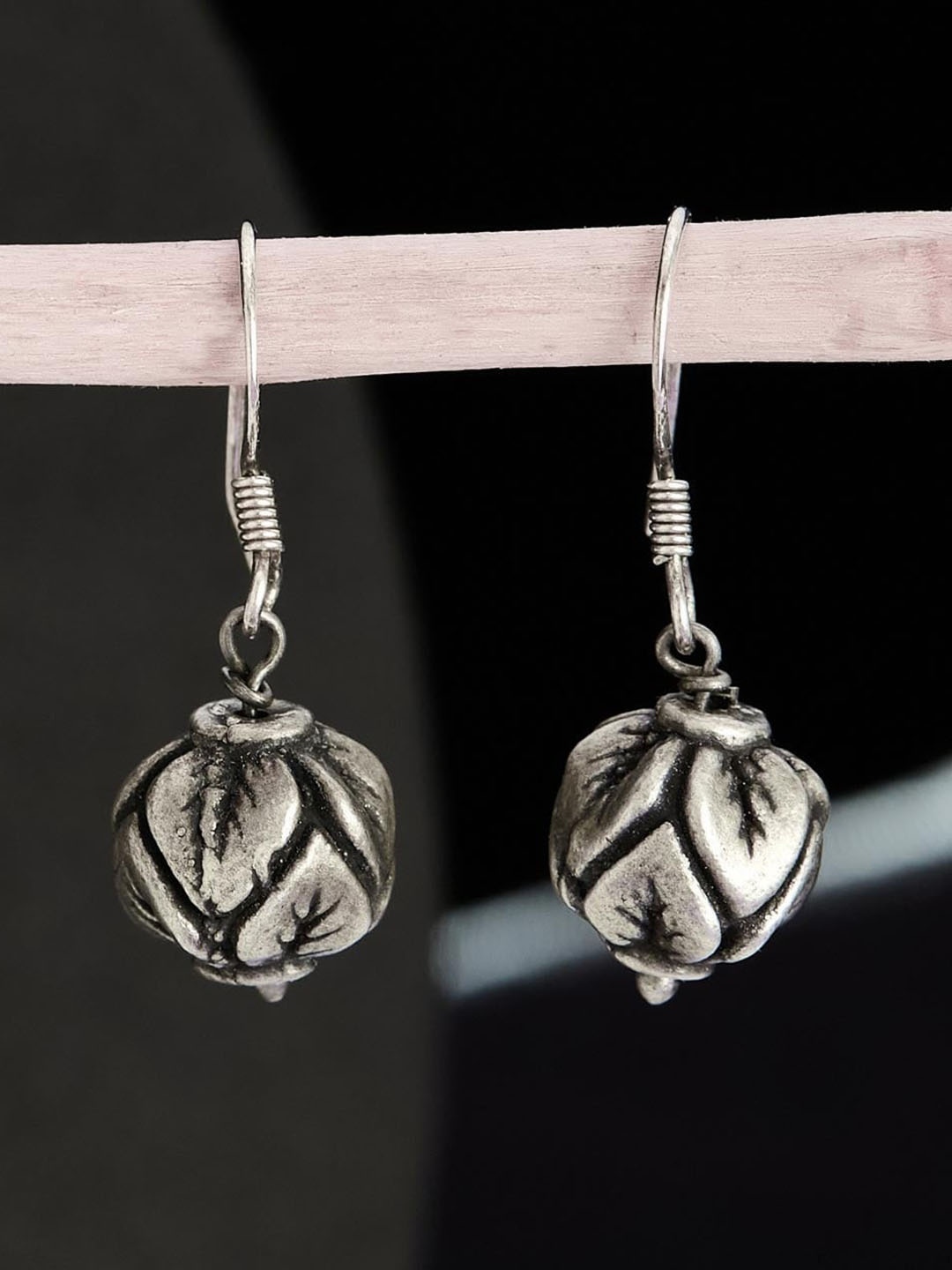 

Fabindia Silver Floral Drop Earrings