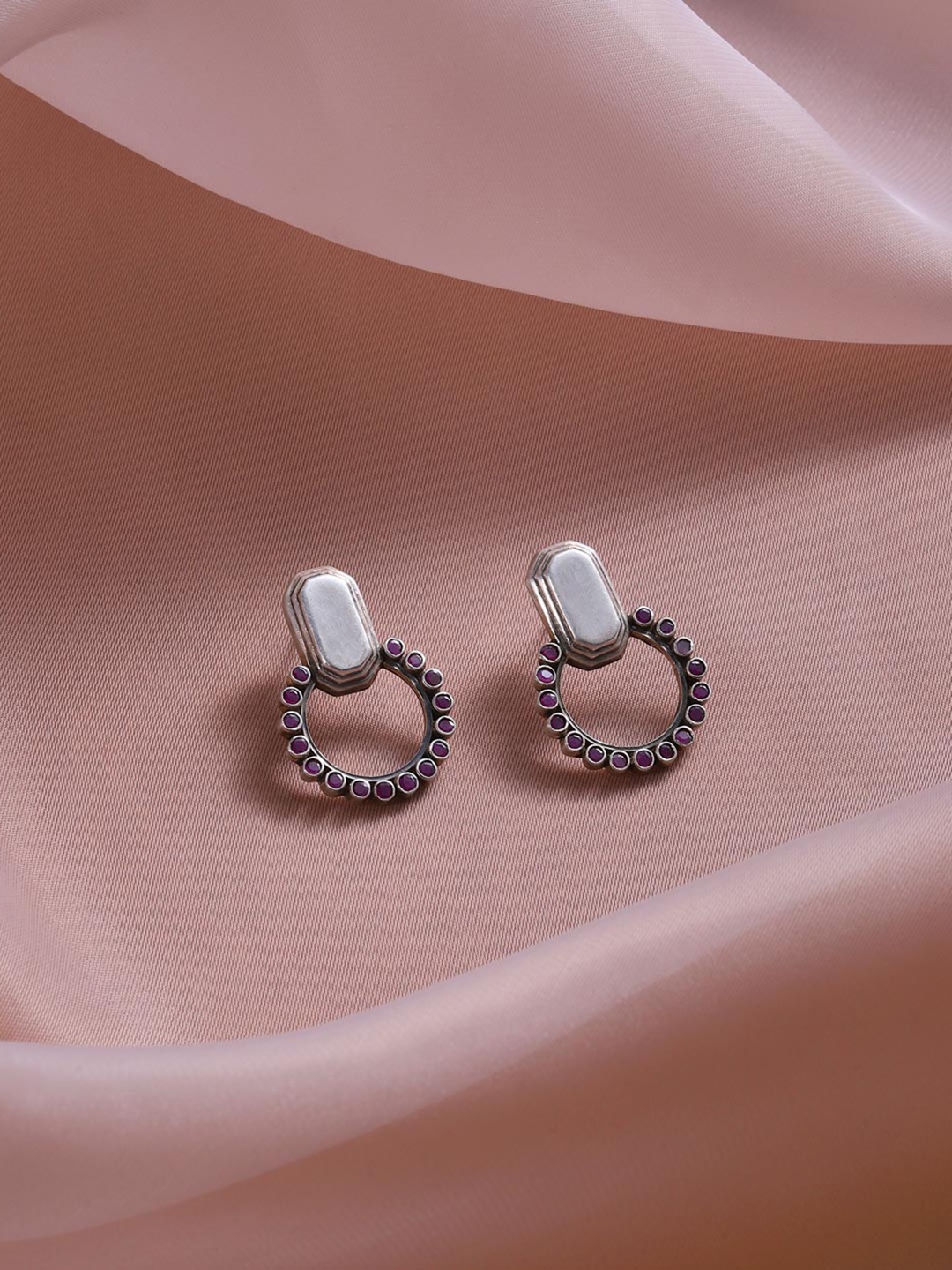 

Fabindia Silver-Plated Contemporary Stud Earrings