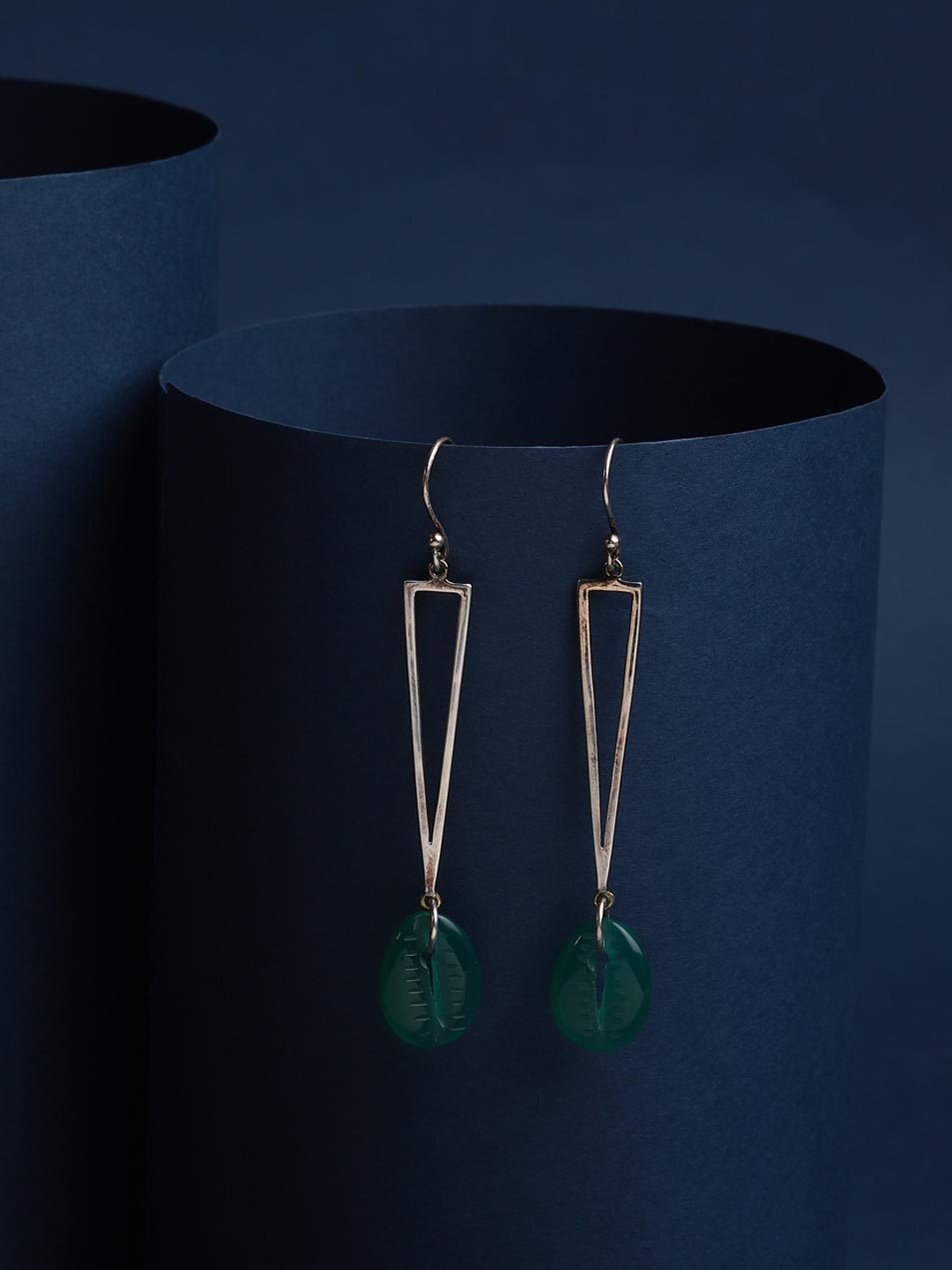 

Fabindia Silver Triangular Drop Earrings