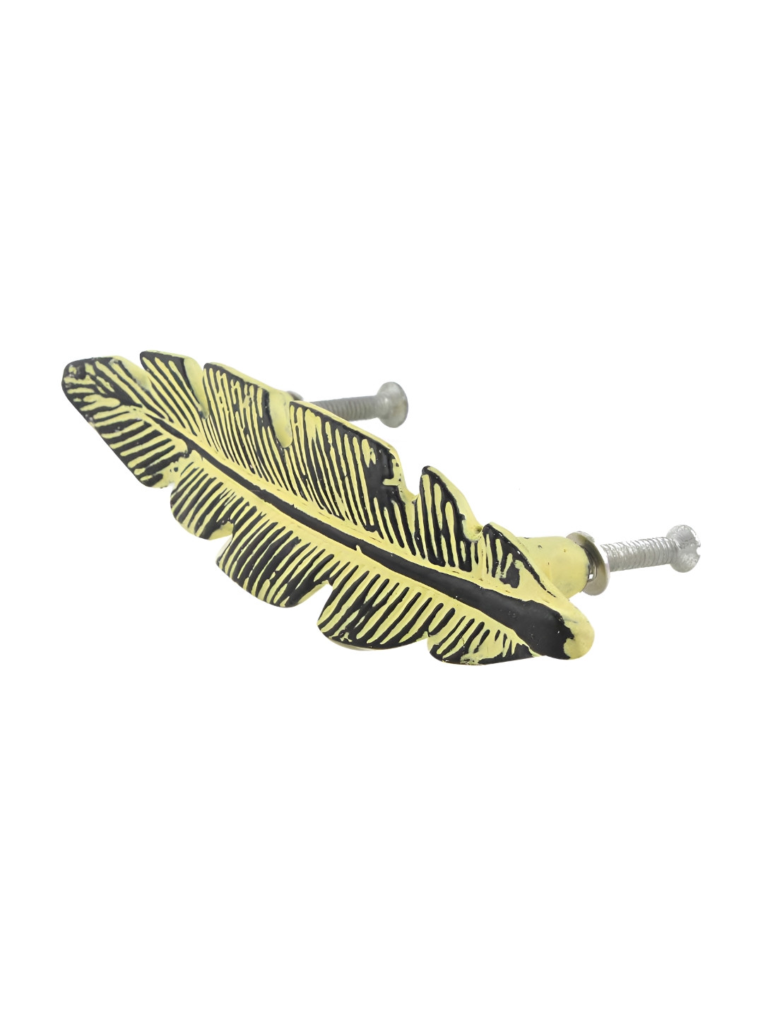 

Indianshelf Yellow Feather Distressed Door Handle