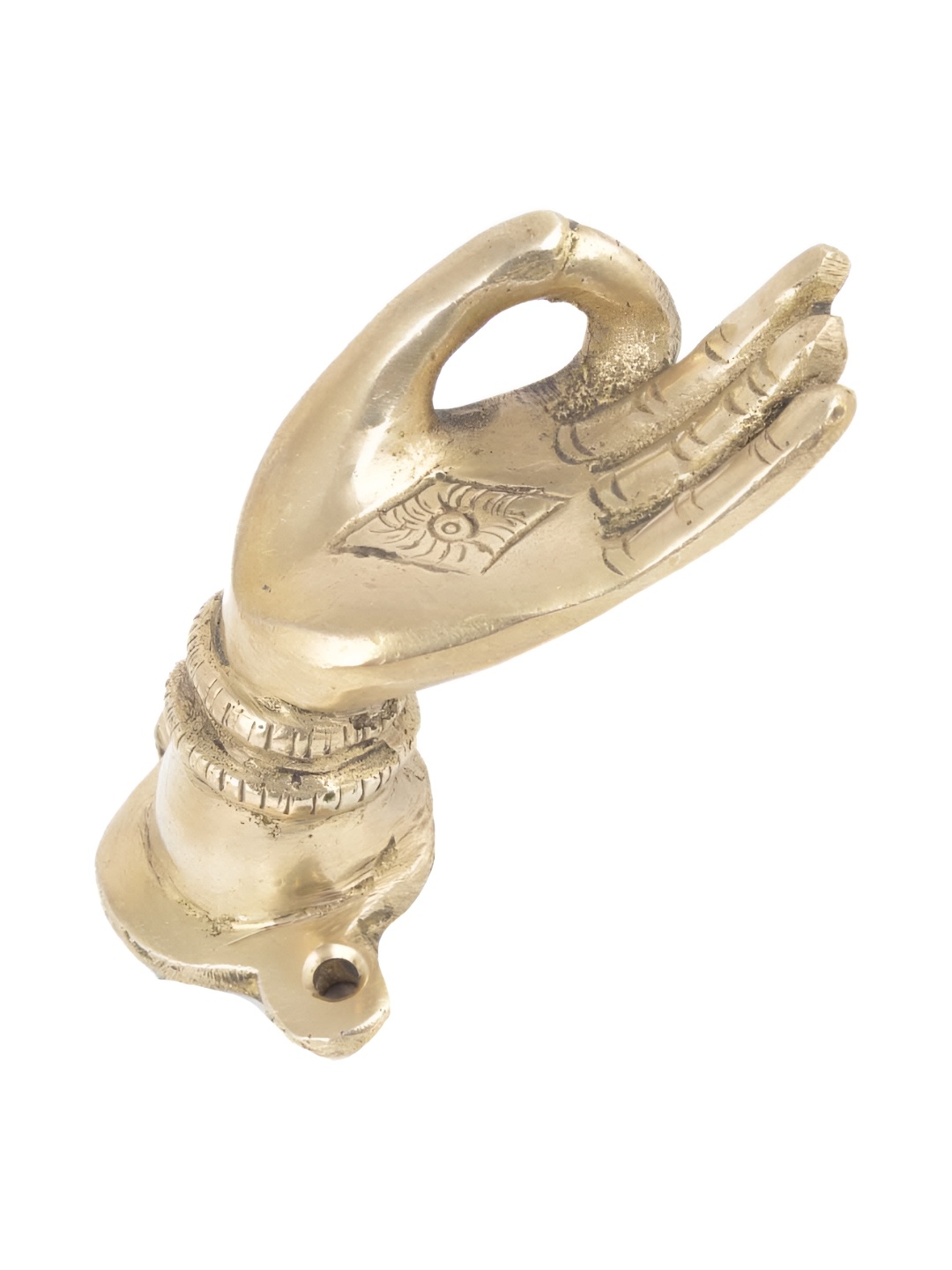 

Indianshelf Beige Buddha Hand Door Handle