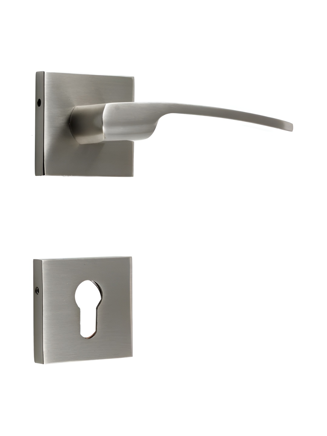 

Indianshelf Grey Mortise Handle Door Lock Set