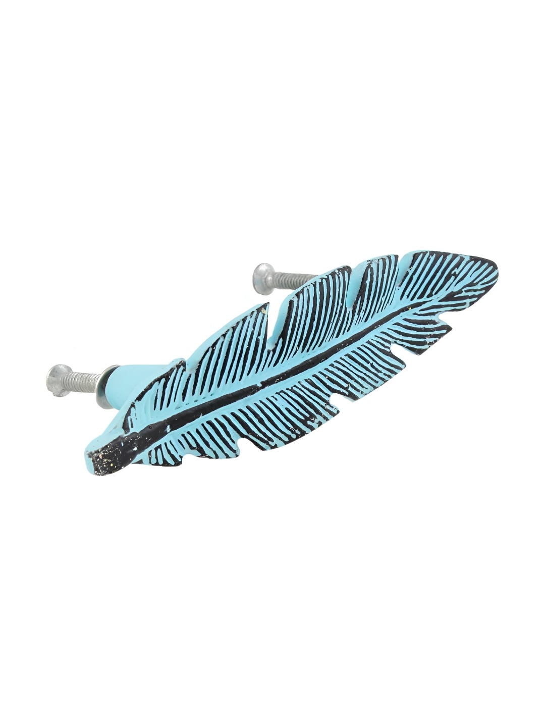 

Indianshelf Turquoise Blue Feather Distressed Door Handles