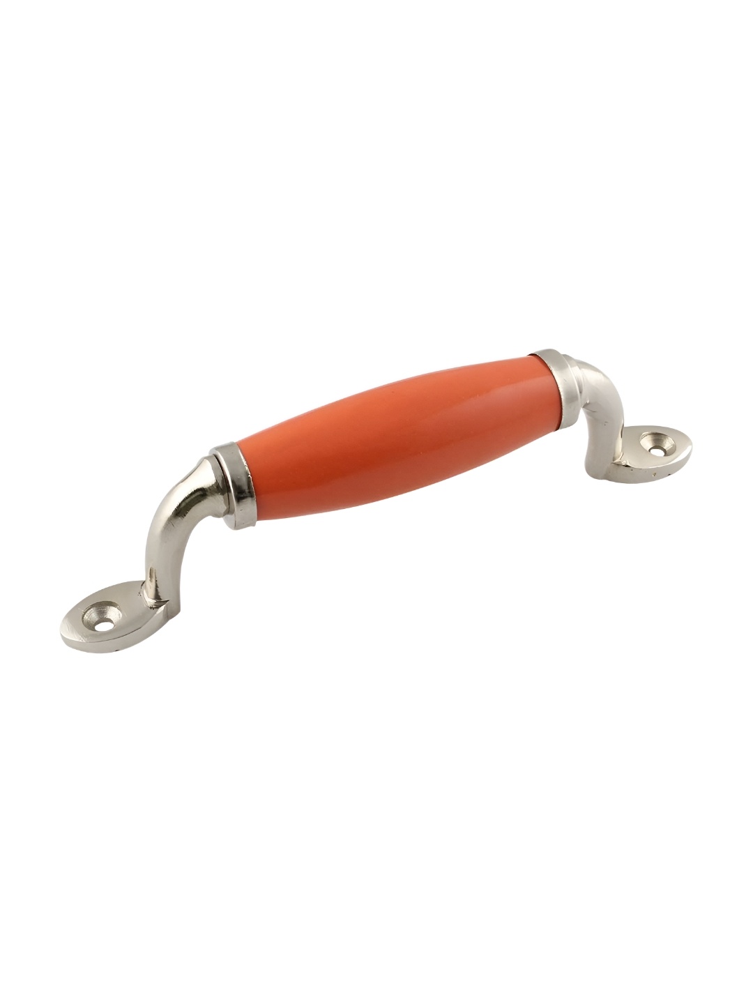 

Indianshelf Orange & Grey Ceramic Small Door Handles