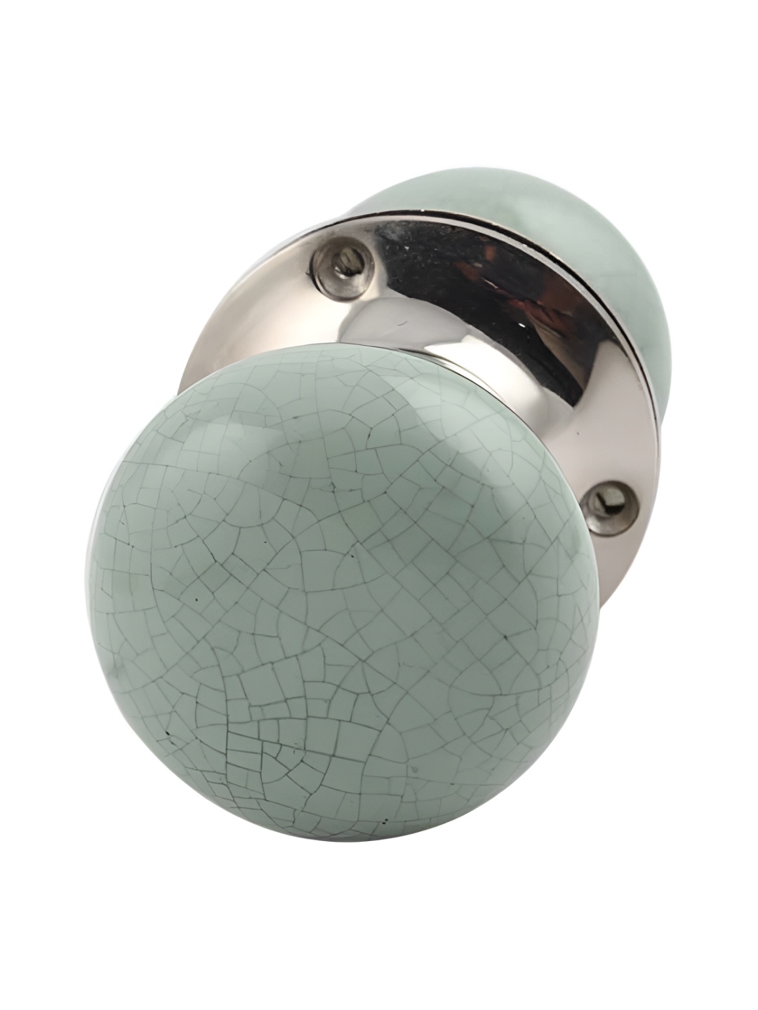 

Indianshelf Green Crackle Printed Door Handle