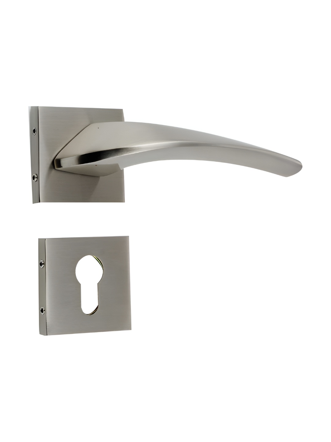 

Indianshelf Grey Mortise Door Handle Set