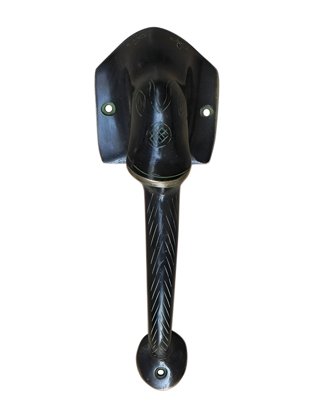 

Indianshelf Beige & Black Elephant Shaped Door Handle