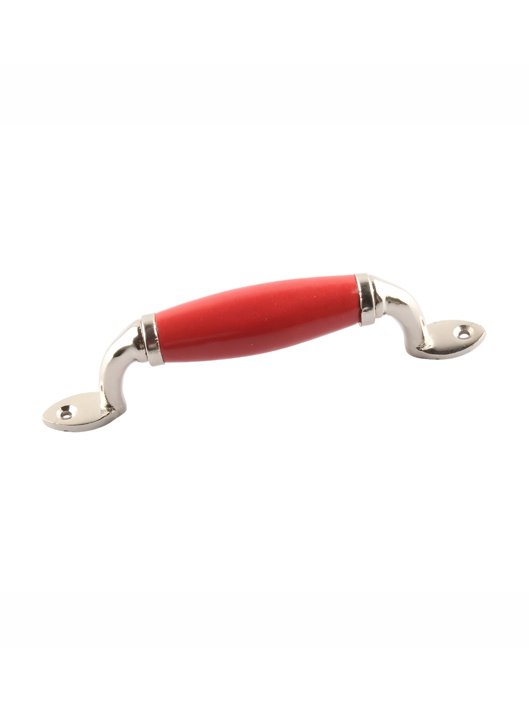 

Indianshelf Red Cylinder Shape Ceramic Door Handle