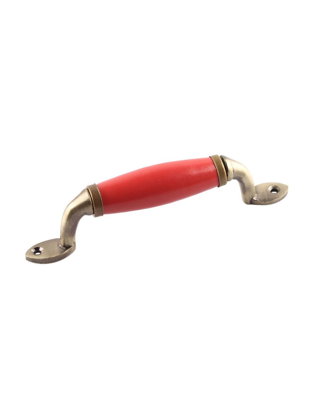 

Indianshelf Red & Beige Antique Ceramic Door Handle