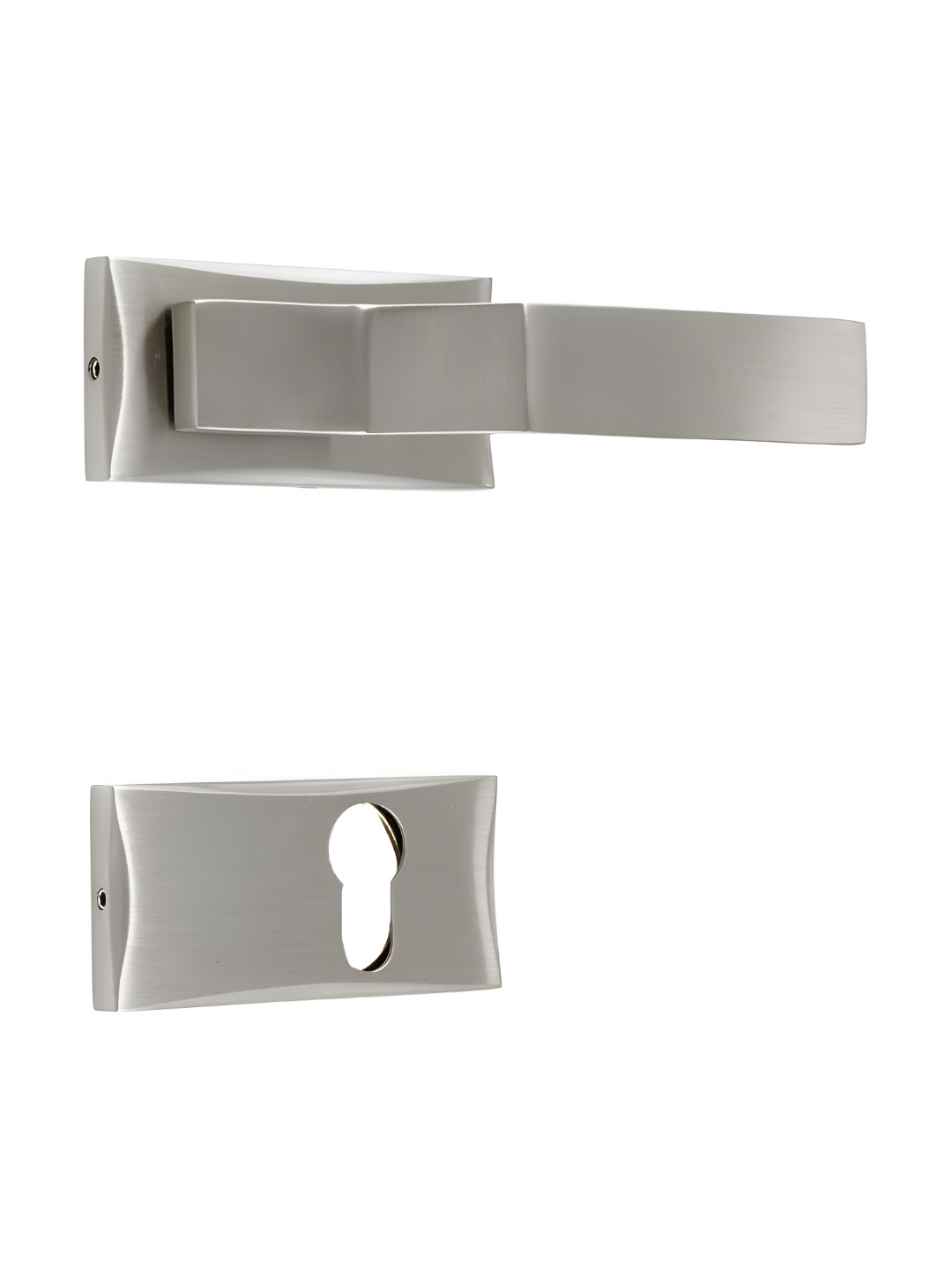 

Indianshelf Grey Mortise Door Lock Handle Set