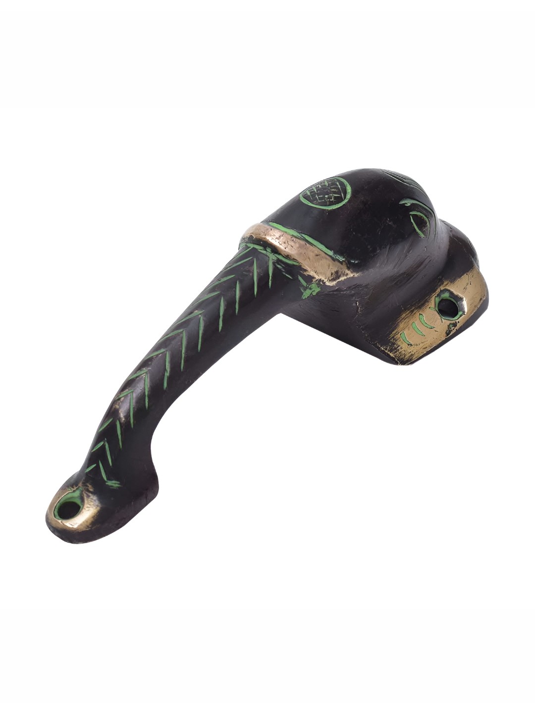 

Indianshelf Beige Elephant Shaped Door Handle, Black