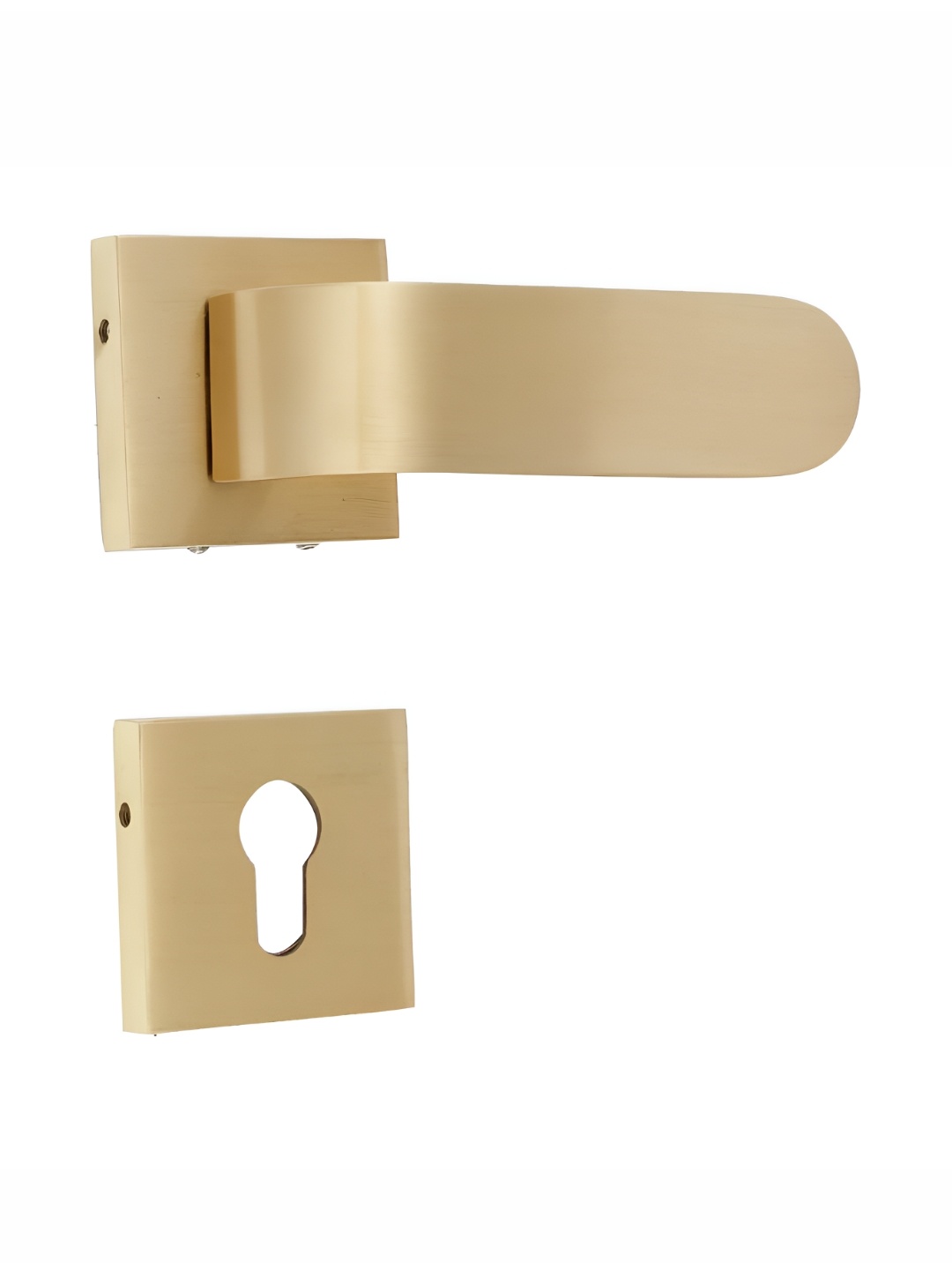 

Indianshelf Beige Brass Mortise Door Lock Handle Set