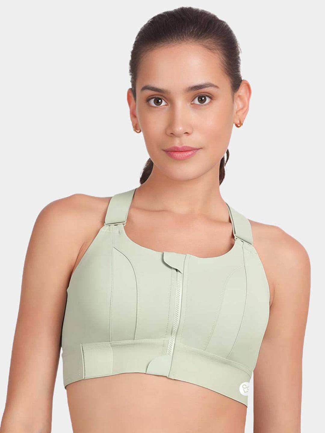 

Munaafi All Day Comfort Workout Bra - Full Coverage Lightly Padded, Sea green